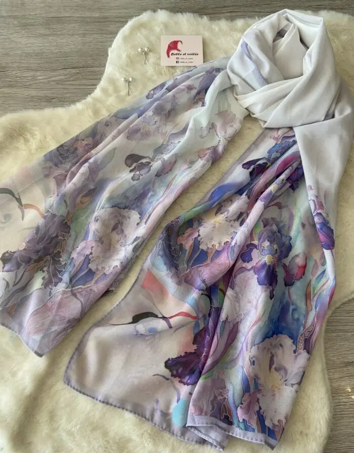 crep chiffon with pattern