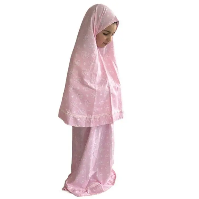 Tenue de prière enfant rose - Pureté florale – Image 2