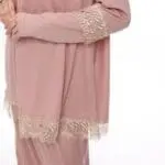 Tenue de prière femme rose à manches longues – Élégance et simplicité – Image 2