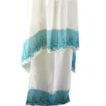 Tenue de prière femme avec dentelle bleue turquoise - Élégance intemporelle – Image 2