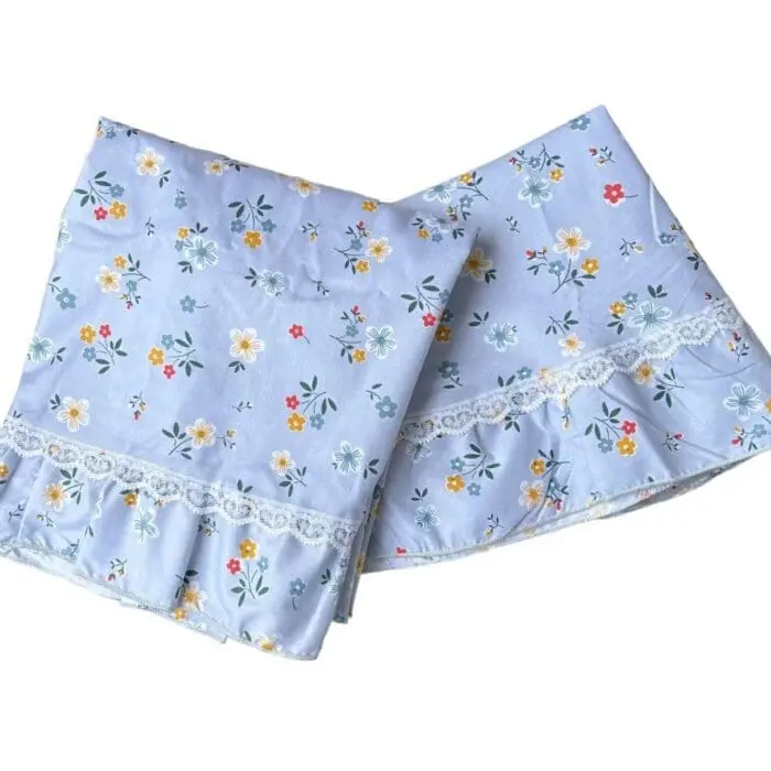 Tenue de prière enfant bleue - Douceur florale – Image 3