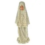 Tenue de prière enfant jaune clair - Douceur florale – Image 2