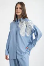 ⁦Ensemble 2 pièces brodé – Chic & confortable⁩ - الصورة ⁦2⁩