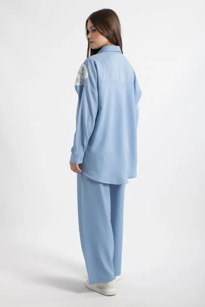 ⁦Ensemble 2 pièces brodé – Chic & confortable⁩ - الصورة ⁦6⁩