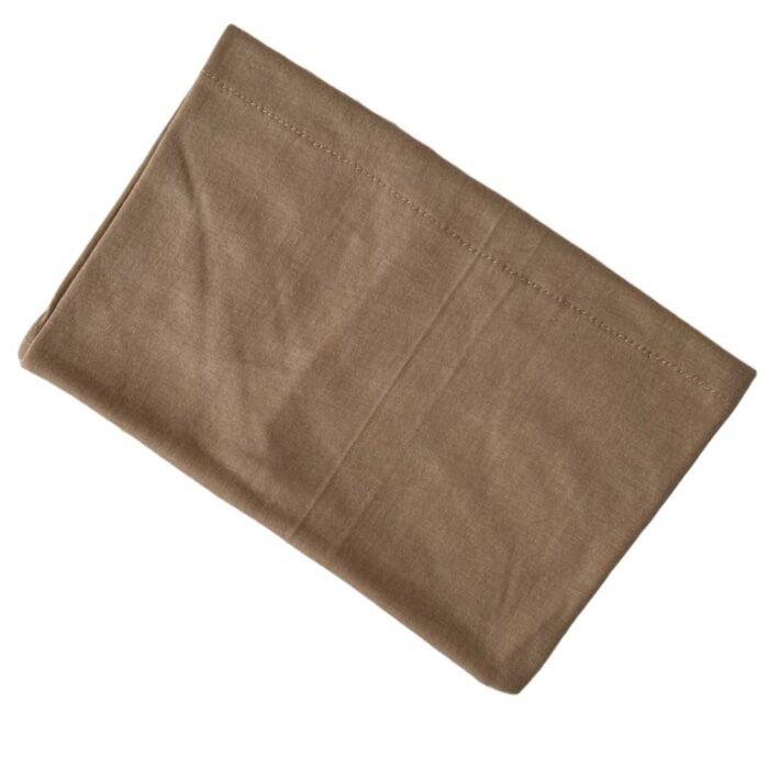 Sous-Hijab Tube Large en Coton Beige Foncé – Confort Enveloppant – Image 4
