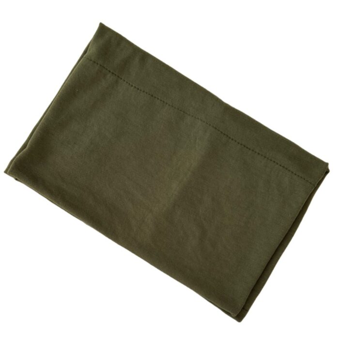 Sous-Hijab Tube Large en Coton Vert Kaki – Confort Enveloppant – Image 3