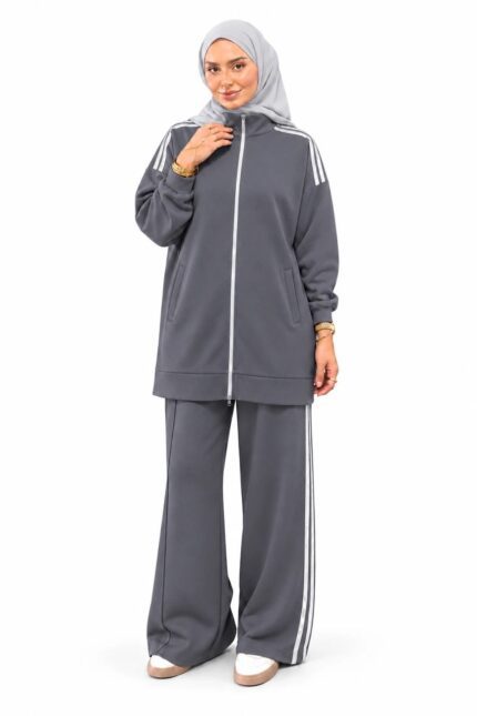 Ensemble 2pieces sportwear en coton gris