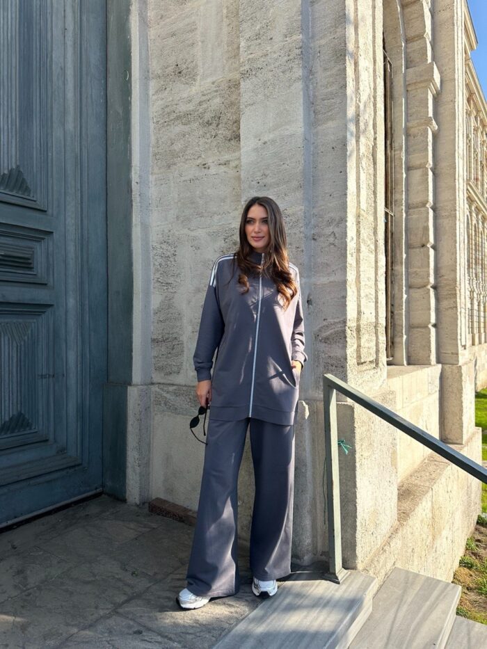 Ensemble 2 pièces sportswear gris - Sport casual – Image 6