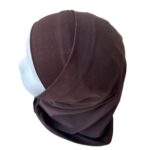 Hijab 2 Pièces en lycra marron – Esprit syrien – Image 3