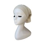 Sous-Hijab Tube en Lycra Beige Clair – doux et extensible – Image 2