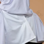 Hijab Pratique effet lacoste – Ombré blanc cassé et gris clair (sélection MouStyles) – Image 2