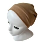 Sous-Hijab Tube Large en Coton Beige Foncé – Confort Enveloppant – Image 3