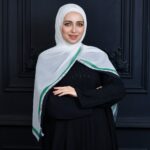 Hijab imprimé en crêpe - L'Aube de la Syrie (Collection les Peuples Libres) – Image 2