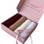 Box Hijab en crêpe – Unis – Image 4