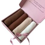 Box Hijab en crêpe – Unis – Image 2