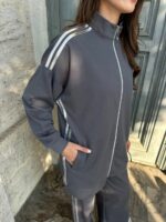 Ensemble 2 pièces sportswear gris - Sport casual – Image 4