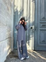 Ensemble 2 pièces sportswear gris - Sport casual – Image 2