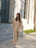 Ensemble 2 pièces sportswear beige – Sport casual – Image 2