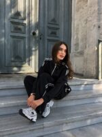 Ensemble 2 pièces sportswear noir - Sport casual – Image 4
