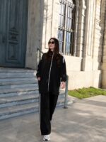 Ensemble 2 pièces sportswear noir - Sport casual – Image 3