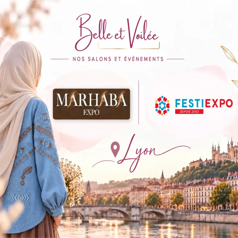 Salons Lyon Belle et Voilée - hijabs, cardigans et ensemble mode pudique